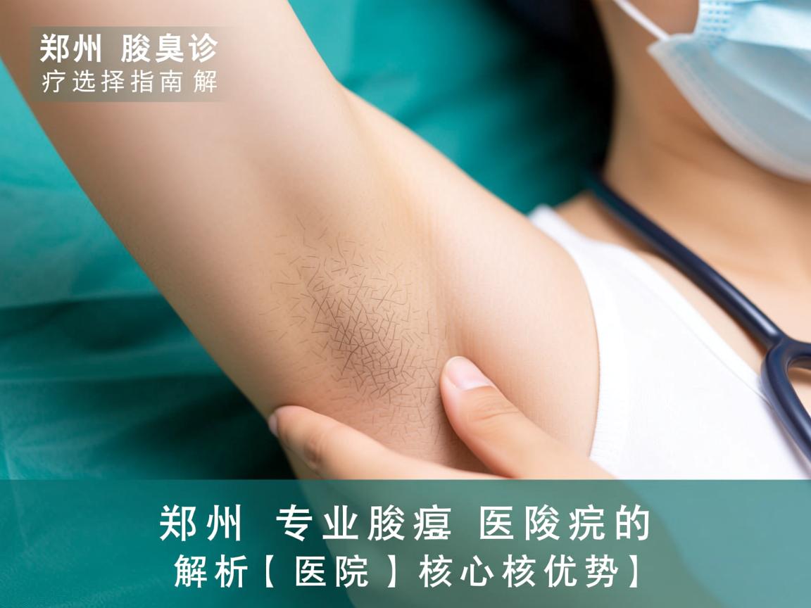 郑州腋臭诊疗选择指南，解析郑州专业腋臭医院的核心优势