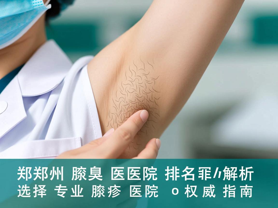 郑州腋臭医院排名解析，选择专业腋臭医院的权威指南