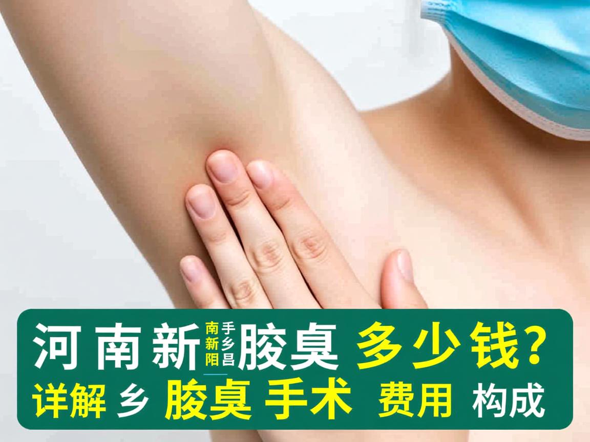 河南新乡腋臭手术多少钱？详解新乡腋臭手术费用构成