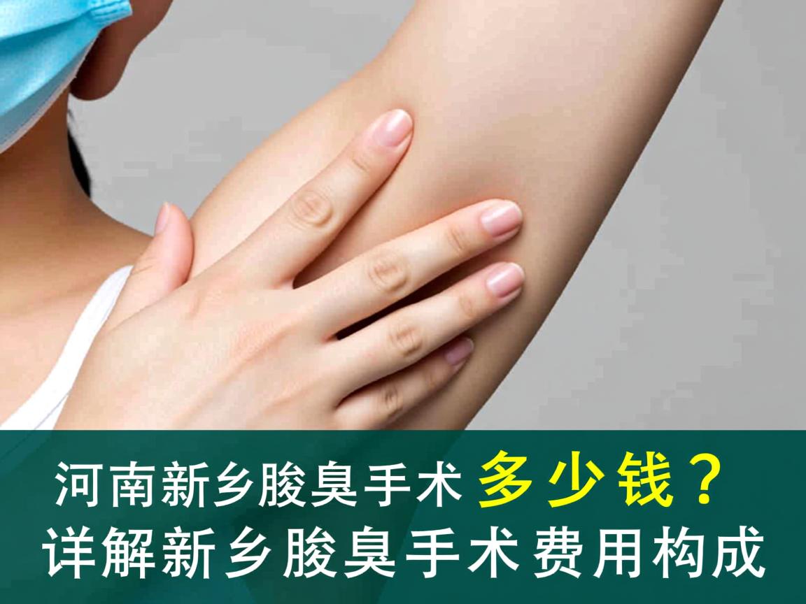 河南新乡腋臭手术多少钱？详解新乡腋臭手术费用构成