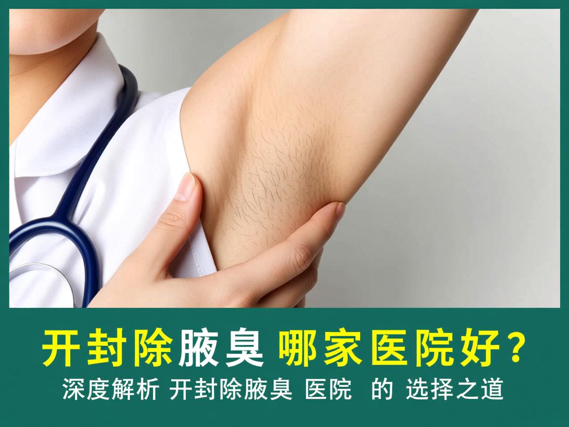 开封除腋臭哪家医院好？深度解析开封除腋臭医院的选择之道