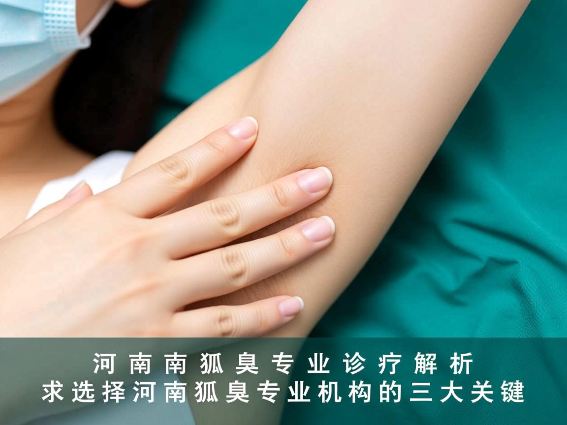 河南狐臭专业诊疗解析，选择河南狐臭专业机构的三大关键