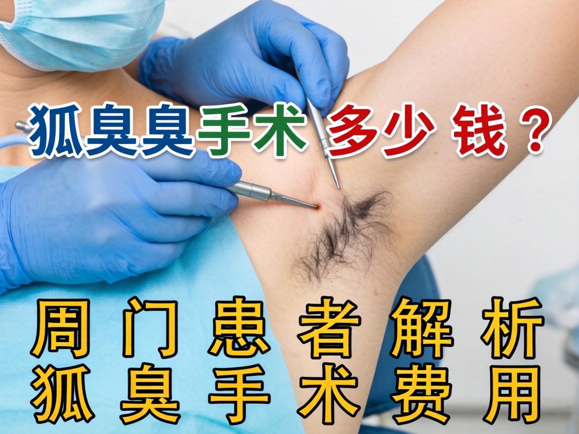 狐臭手术多少钱？周口患者解析狐臭手术费用