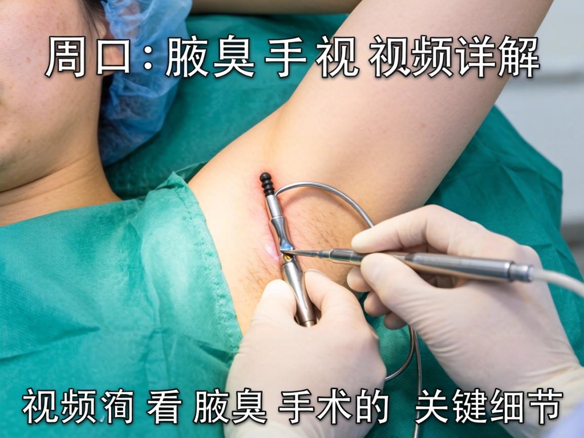 周口腋臭手术视频详解，从视频看腋臭手术的关键细节