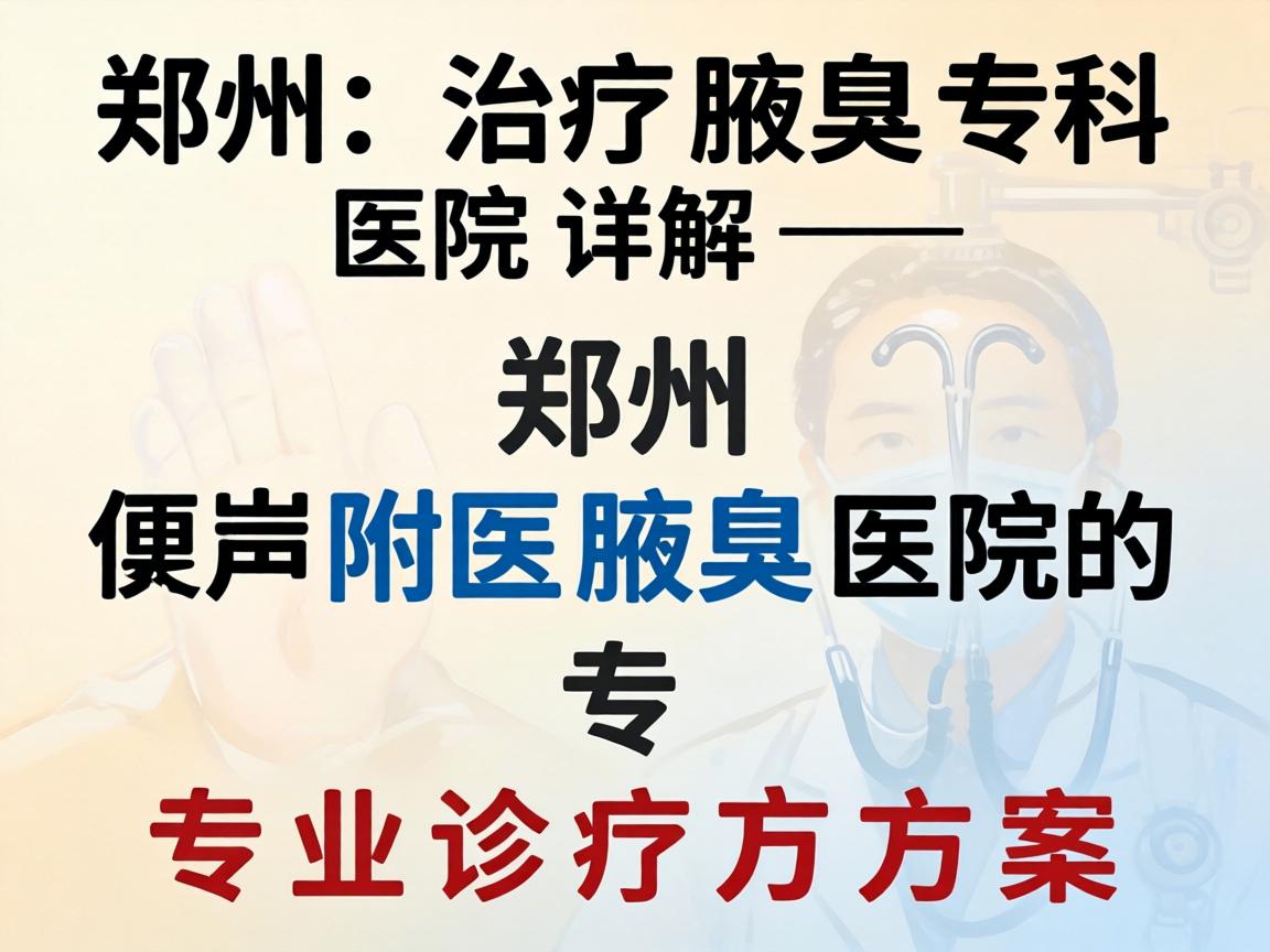郑州治疗腋臭专科医院详解，郑州附医腋臭医院的专业诊疗方案