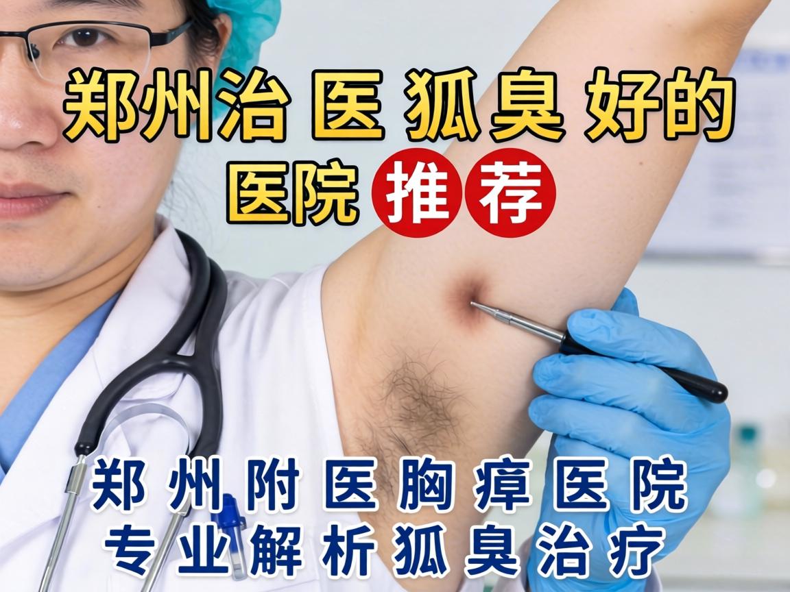 郑州治狐臭好的医院推荐，郑州附医腋臭医院专业解析狐臭治疗