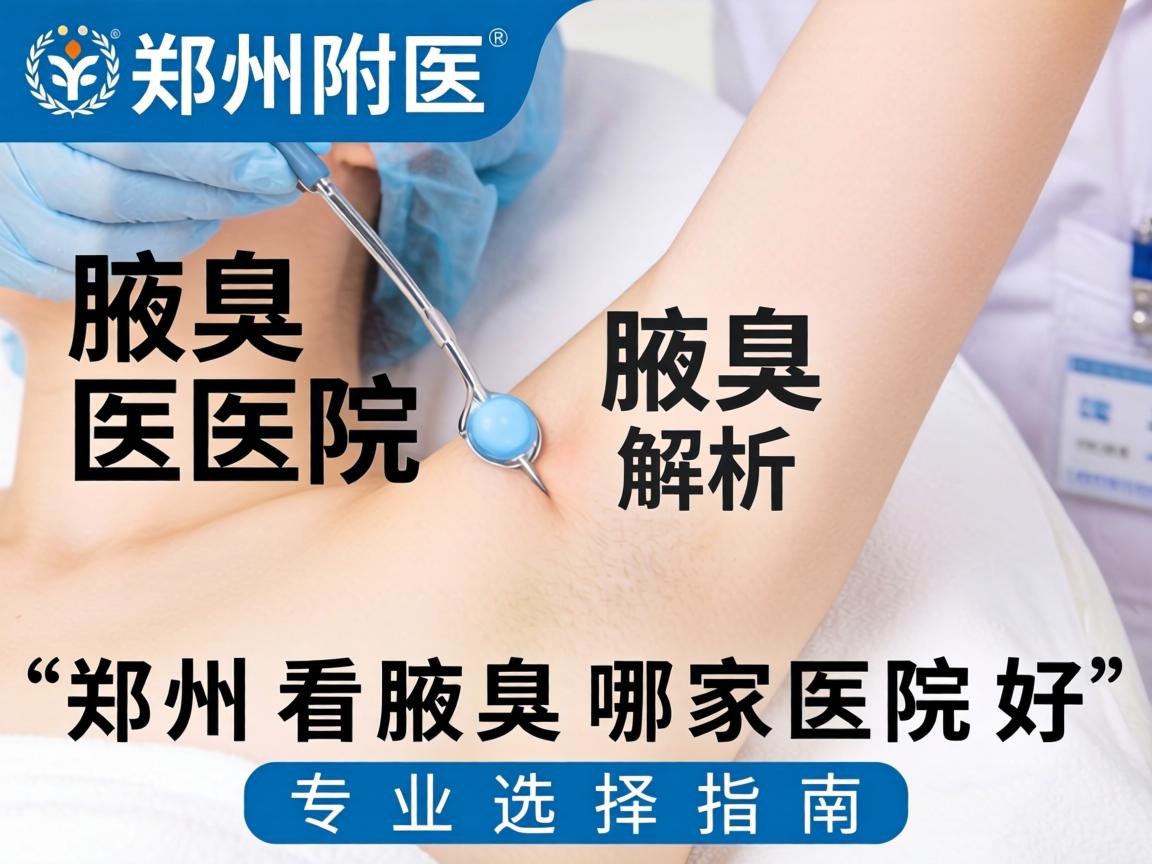 郑州附医腋臭医院解析，郑州看腋臭哪家医院好，专业选择指南