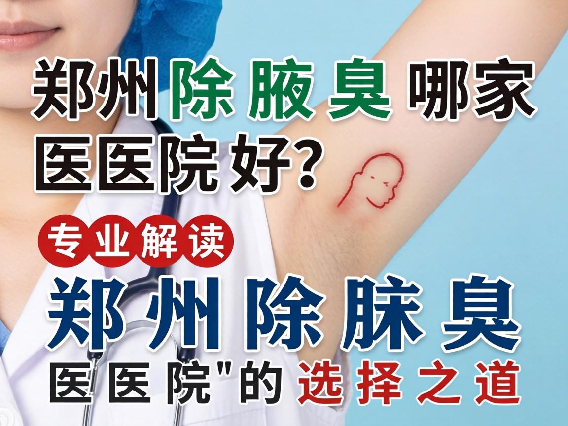 郑州除腋臭哪家医院好？专业解读郑州除腋臭医院的选择之道