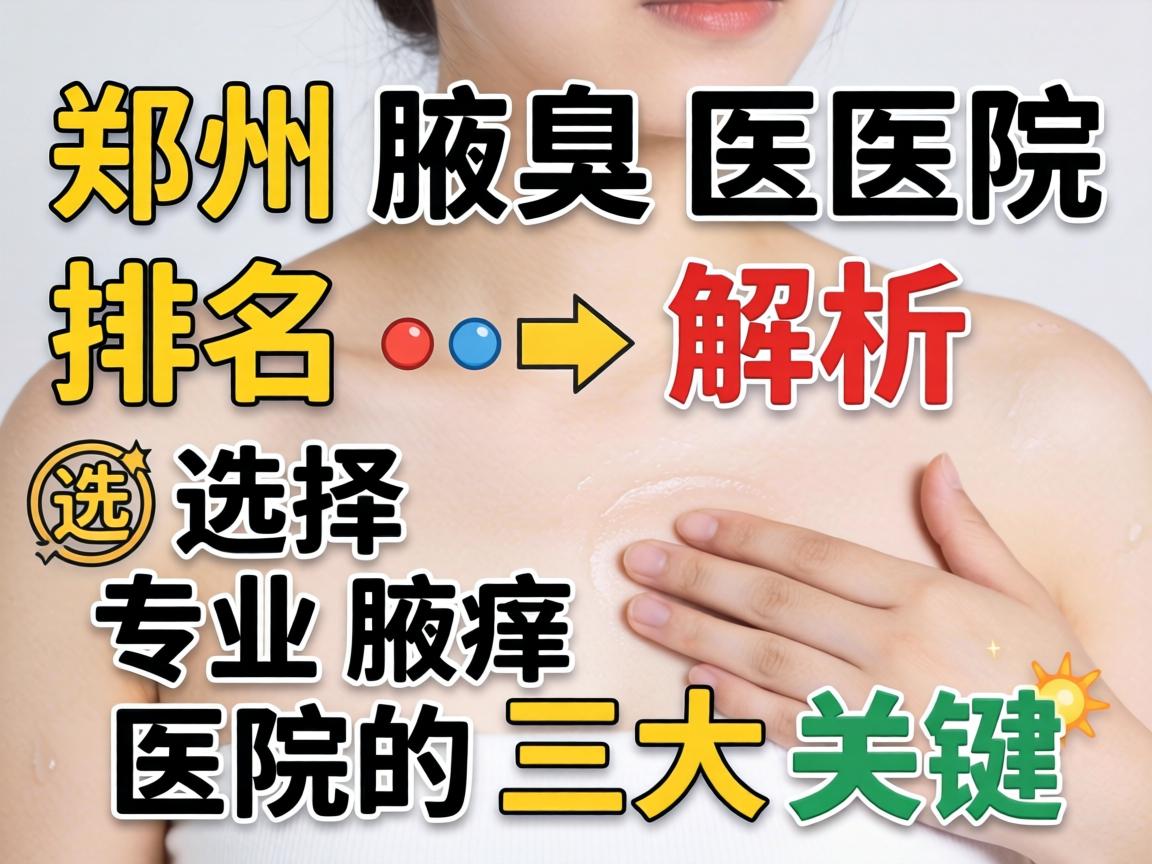 郑州腋臭医院排名解析,选择专业腋臭医院的三大关键 郑州腋臭医院排名解析,选择专业腋臭医院的三大关键