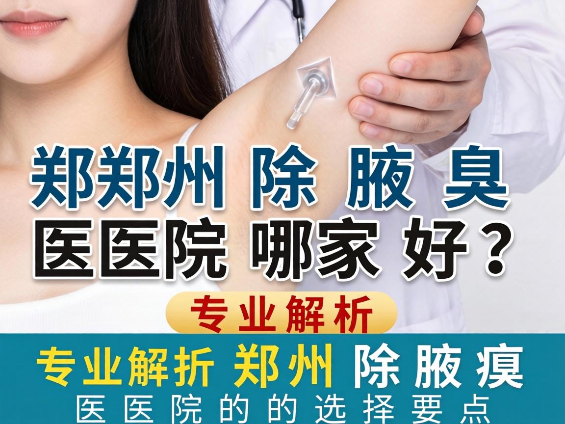 郑州除腋臭医院哪家好？专业解析郑州除腋臭医院的选择要点