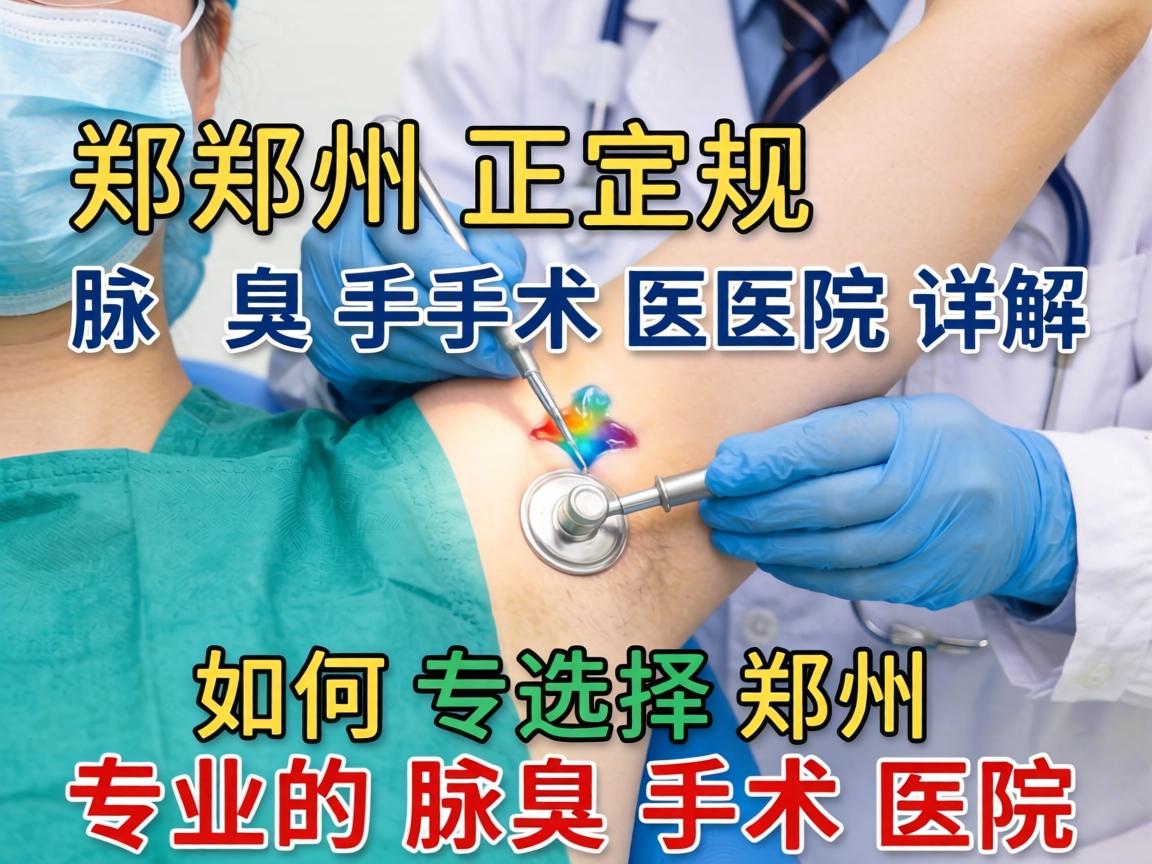 郑州正规腋臭手术医院详解，如何选择郑州专业的腋臭手术医院