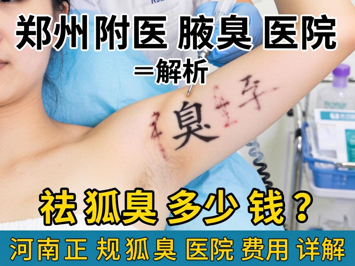 郑州附医腋臭医院解析，祛狐臭多少钱？河南正规狐臭医院费用详解