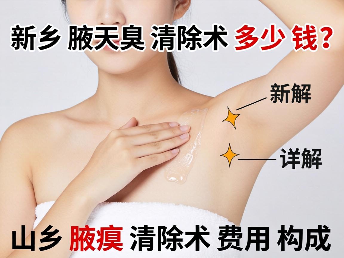 新乡腋臭清除术多少钱？详解新乡腋臭清除术费用构成