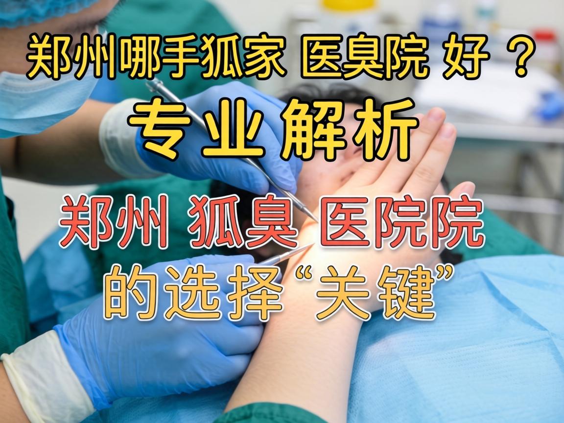 郑州狐臭手术哪家医院好？专业解析郑州狐臭医院的选择关键