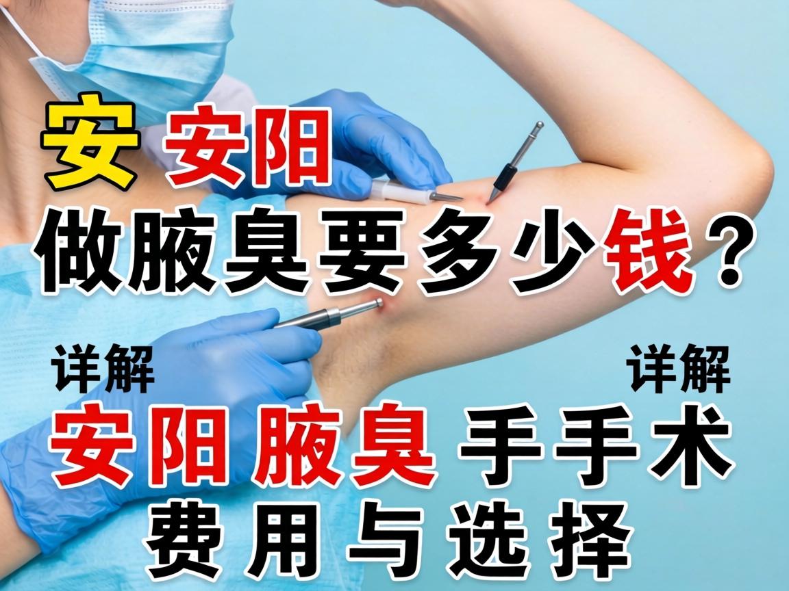 安阳做腋臭要多少钱？详解安阳腋臭手术费用与选择