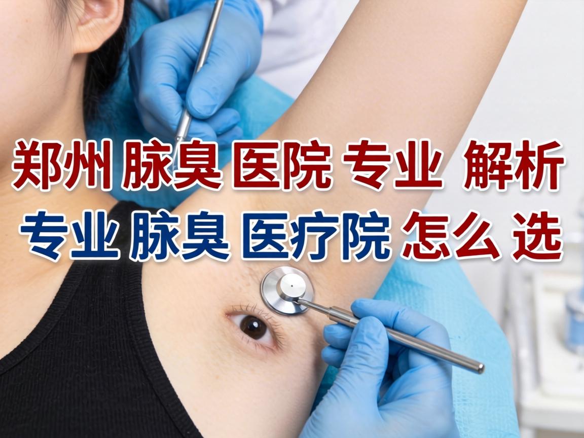 郑州腋臭医院专业解析，郑州专业腋臭医院怎么选
