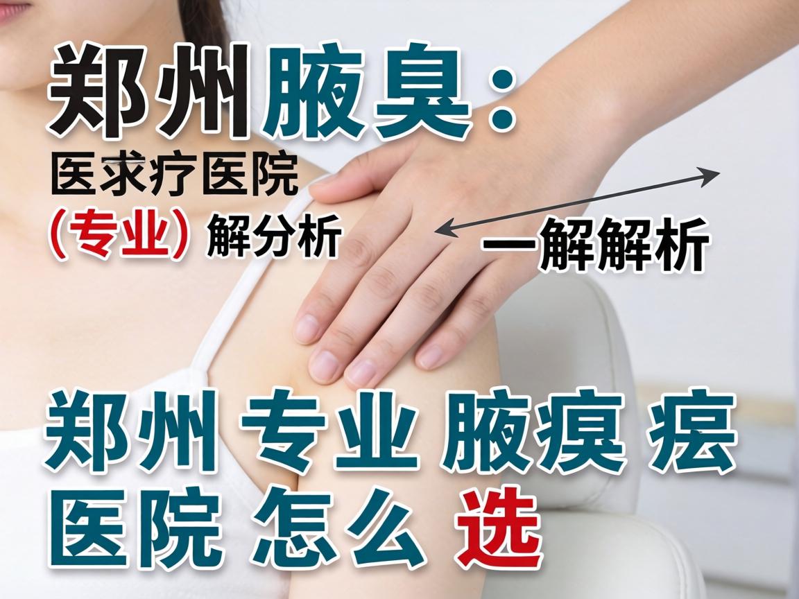 郑州腋臭医院专业解析，郑州专业腋臭医院怎么选