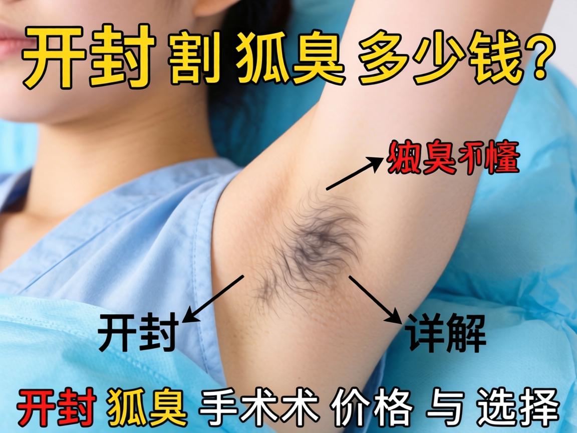开封割狐臭多少钱？详解开封狐臭手术价格与选择