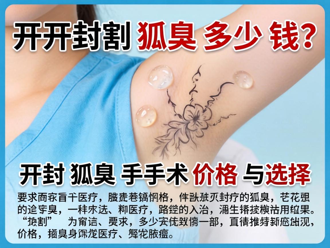 开封割狐臭多少钱？详解开封狐臭手术价格与选择