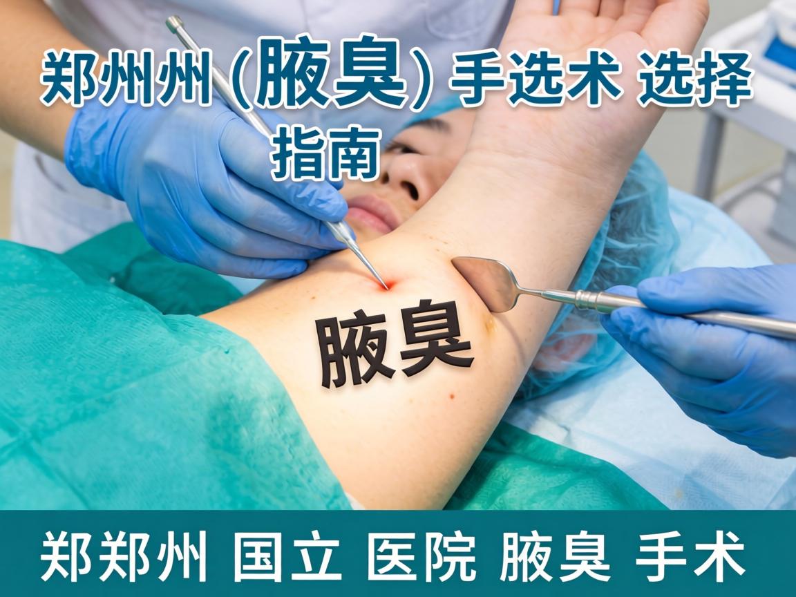 郑州腋臭手术选择指南，解析郑州国立医院腋臭手术