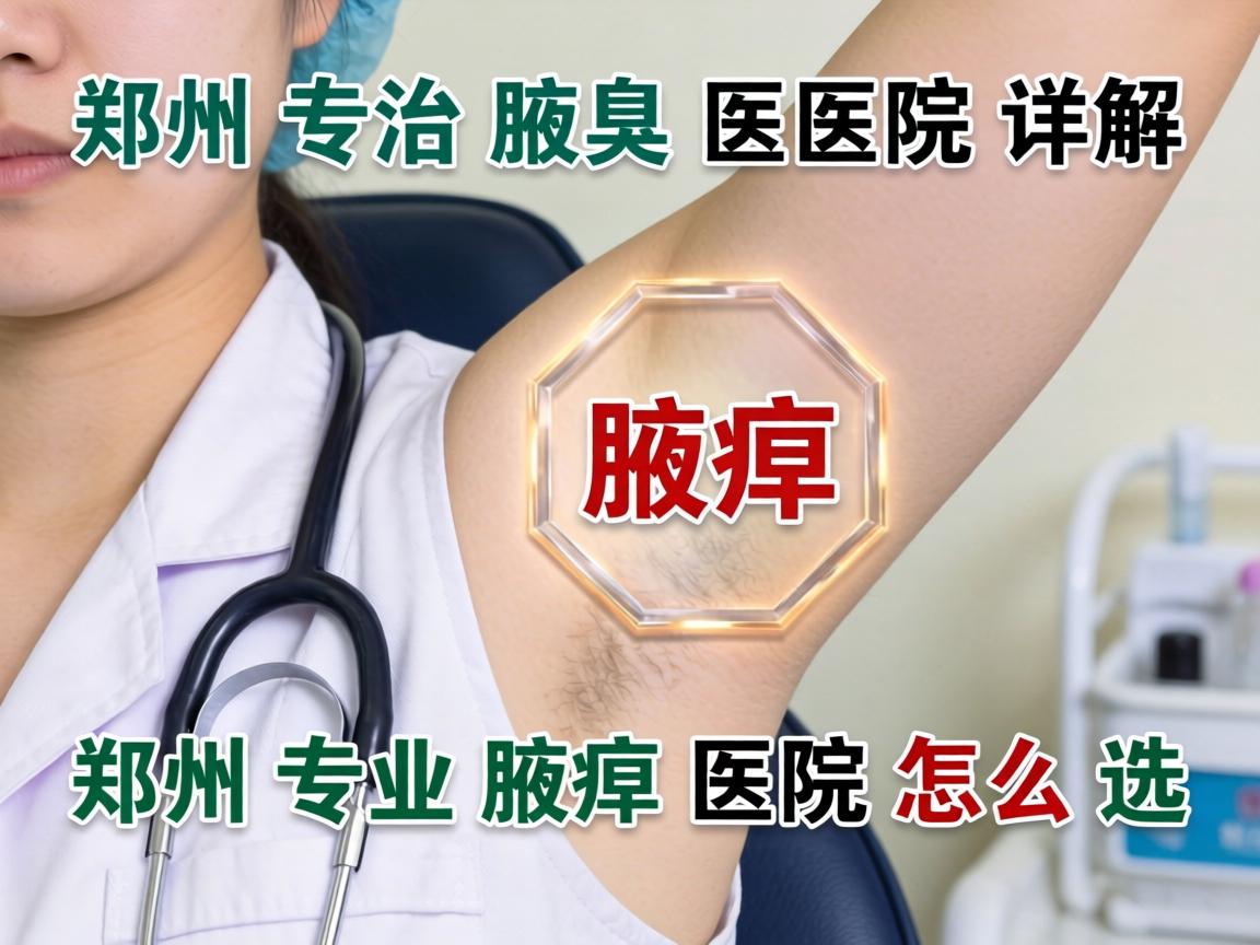 郑州治腋臭医院详解，郑州专业腋臭医院怎么选