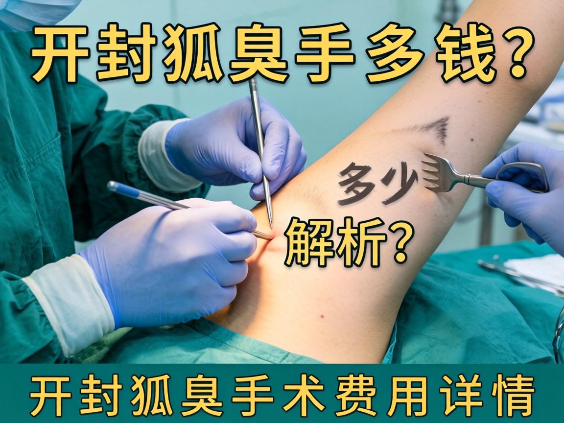 开封狐臭手术多少钱？解析开封狐臭手术费用详情