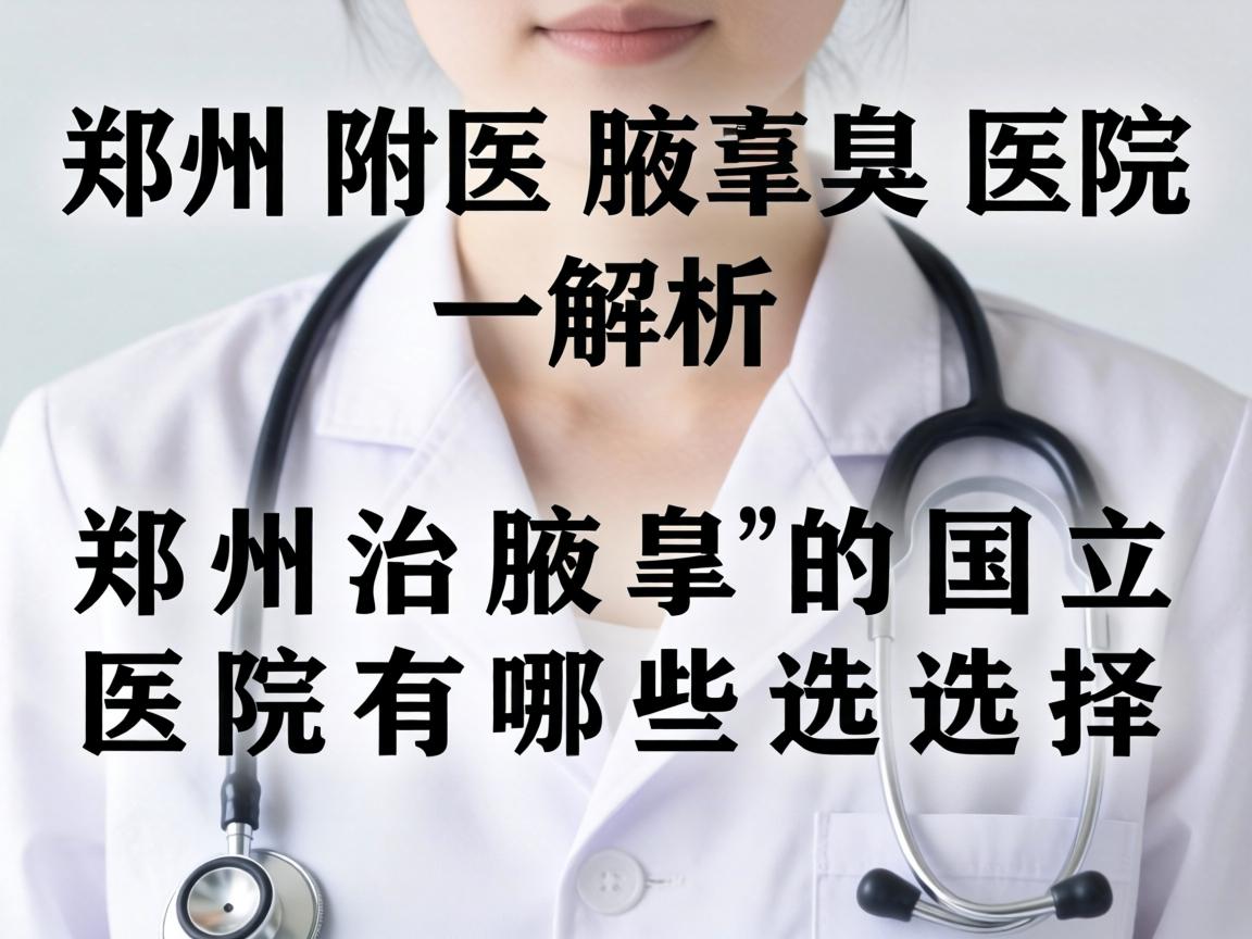 郑州附医腋臭医院解析，郑州治腋臭的国立医院有哪些选择