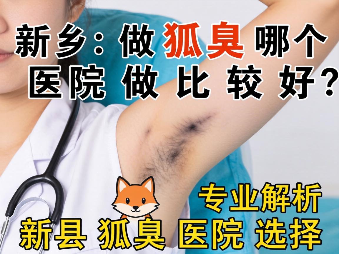 新乡做狐臭哪个医院做比较好？专业解析新乡狐臭医院选择