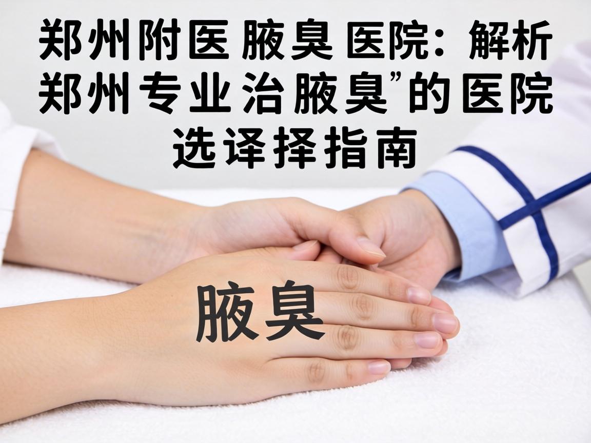 郑州附医腋臭医院解析，郑州专业治腋臭的医院选择指南