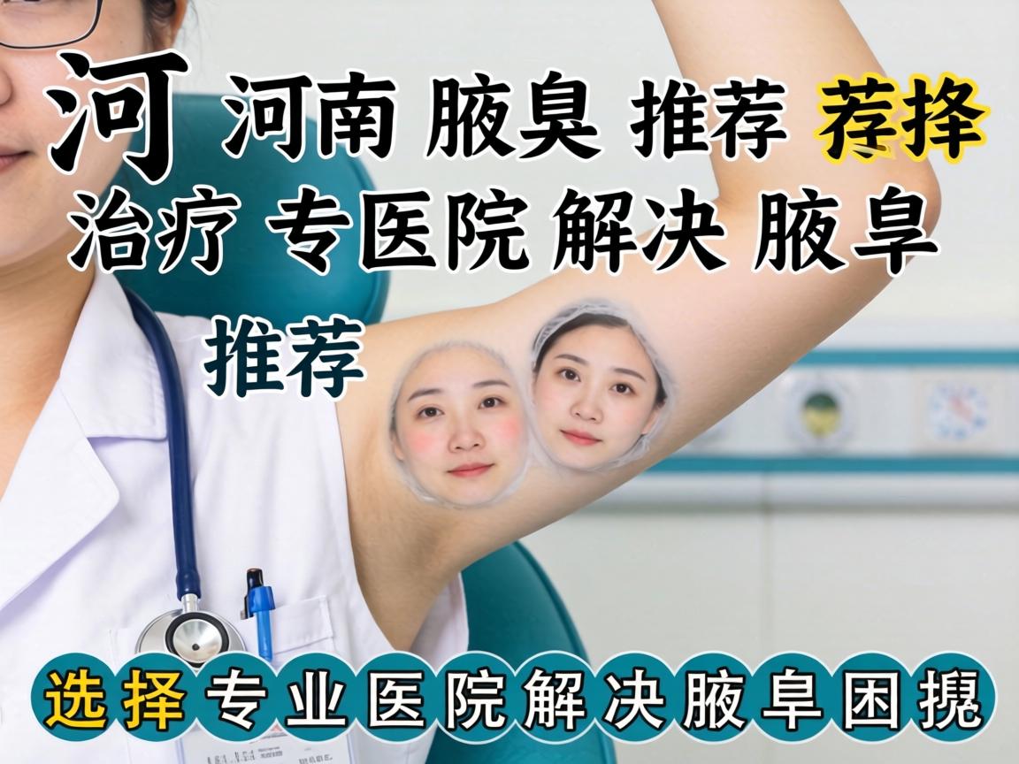 河南腋臭治疗医院推荐，选择专业医院解决腋臭困扰