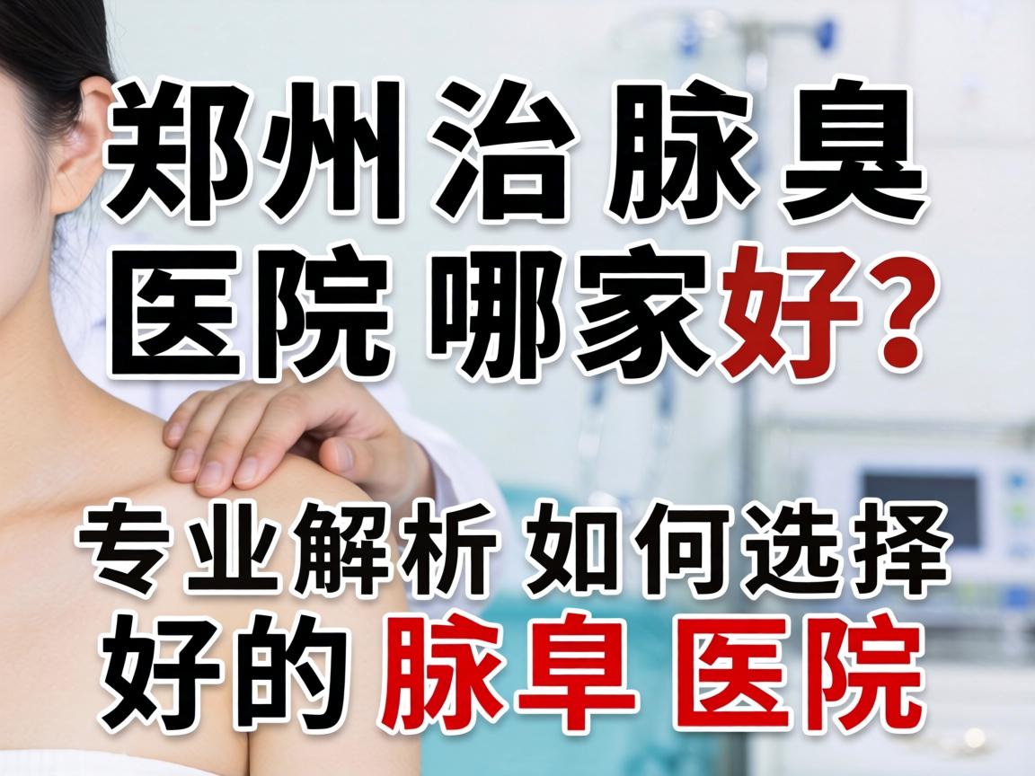 郑州治腋臭医院哪家好？专业解析如何选择好的腋臭医院