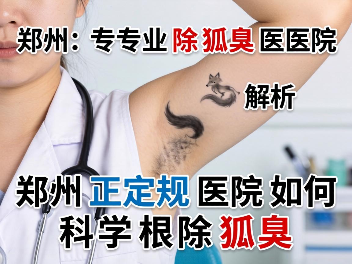 郑州专业除狐臭医院解析，郑州正规医院如何科学根除狐臭