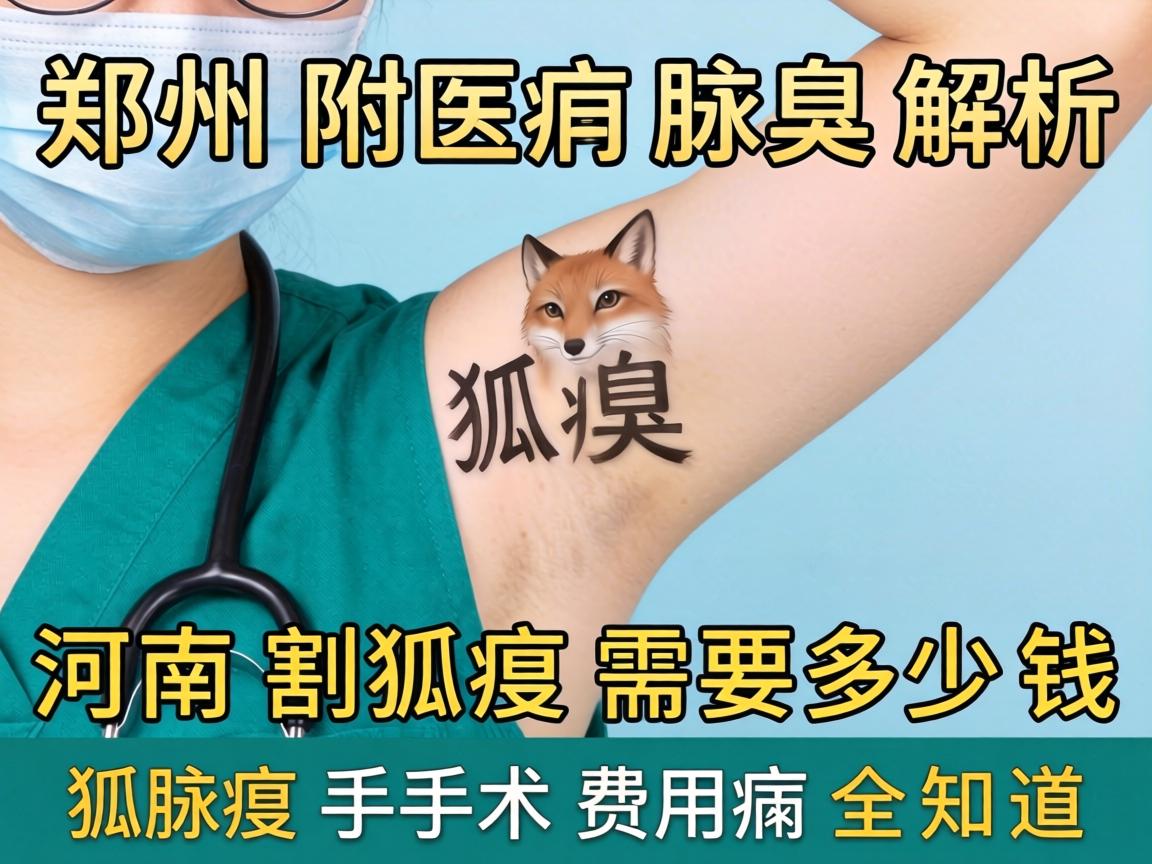 郑州附医腋臭解析，河南割狐臭需要多少钱，狐臭手术费用全知道