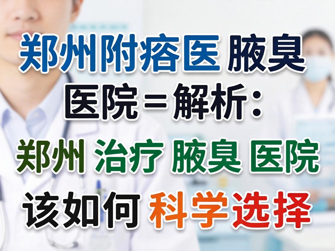郑州附医腋臭医院解析，郑州治疗腋臭医院该如何科学选择