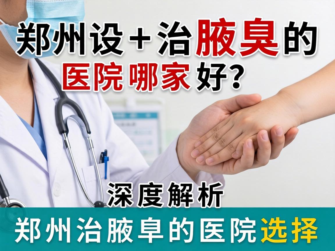 郑州治腋臭的医院哪家好？深度解析郑州治腋臭的医院选择