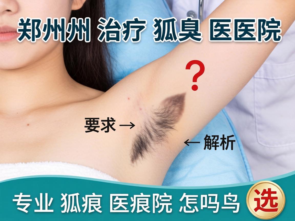 郑州治疗狐臭医院解析，专业狐臭医院怎么选