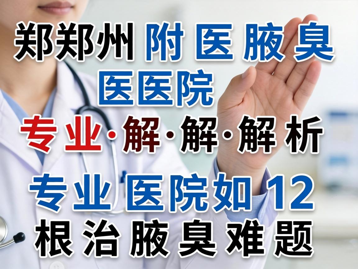 郑州附医腋臭医院专业解析，专业医院如何根治腋臭难题
