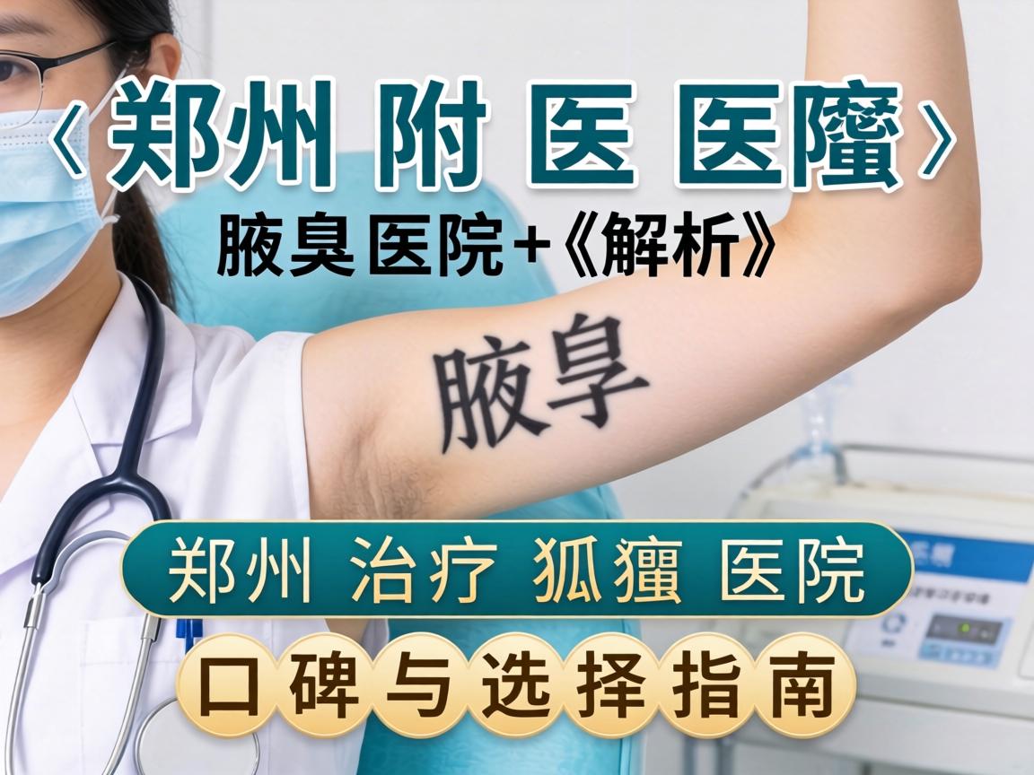 郑州附医腋臭医院解析，郑州治疗狐臭医院的口碑与选择指南