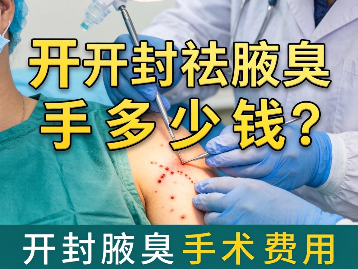 开封祛腋臭手术多少钱？详解开封腋臭手术费用