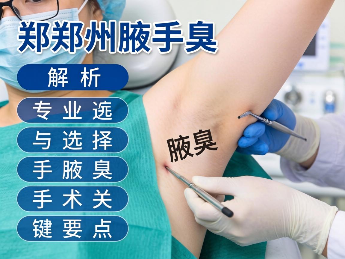 郑州腋臭手术医院解析，专业选择与腋臭手术关键要点