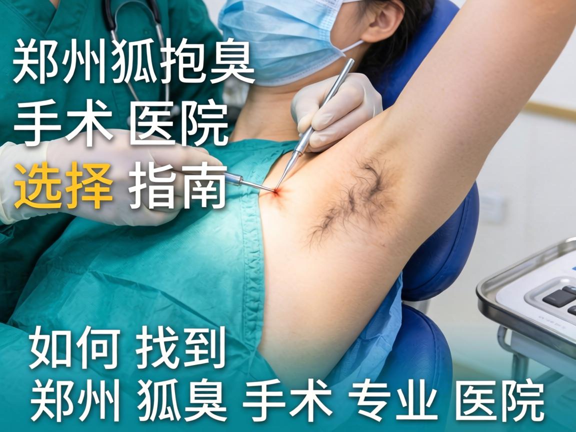 郑州狐臭手术医院选择指南，如何找到郑州狐臭手术专业医院