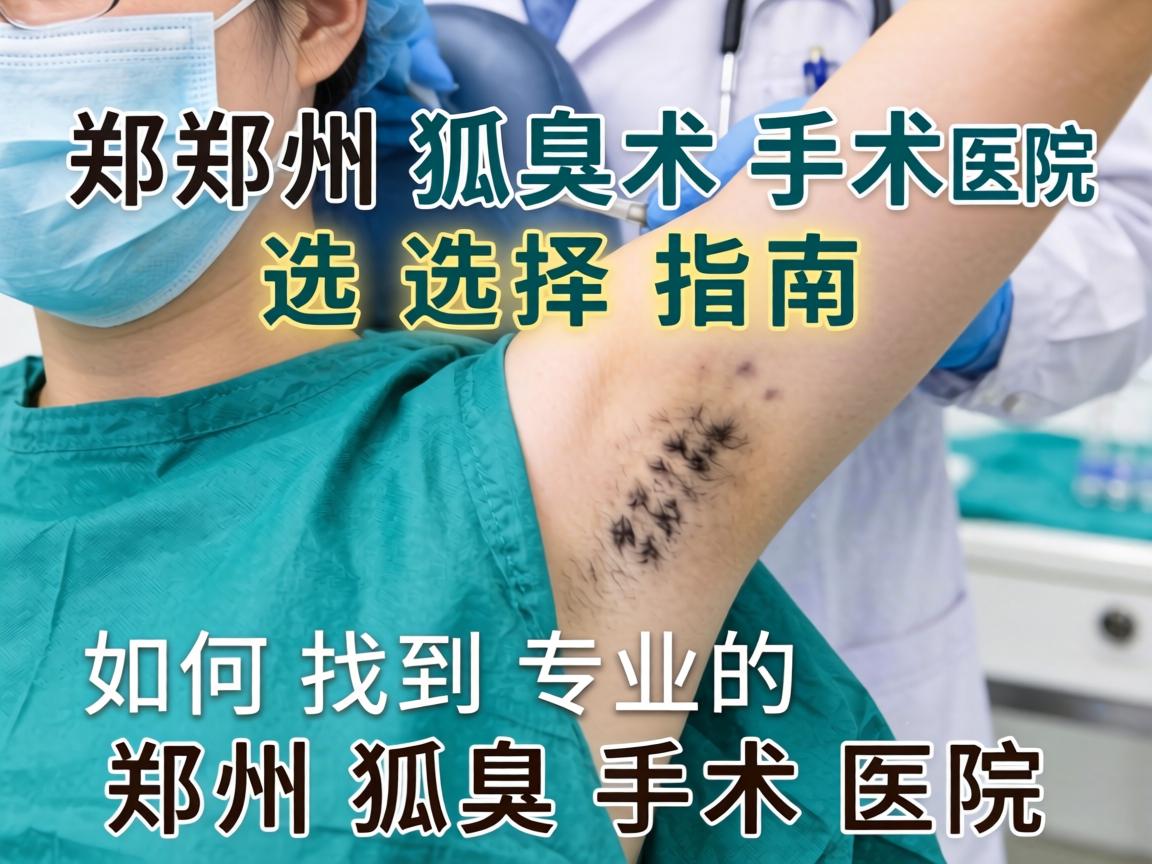 郑州狐臭手术医院选择指南，如何找到专业的郑州狐臭手术医院