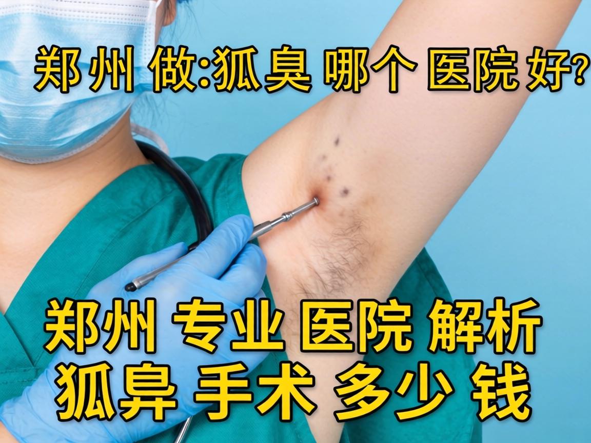 郑州做狐臭哪个医院好？郑州专业医院解析狐臭手术多少钱