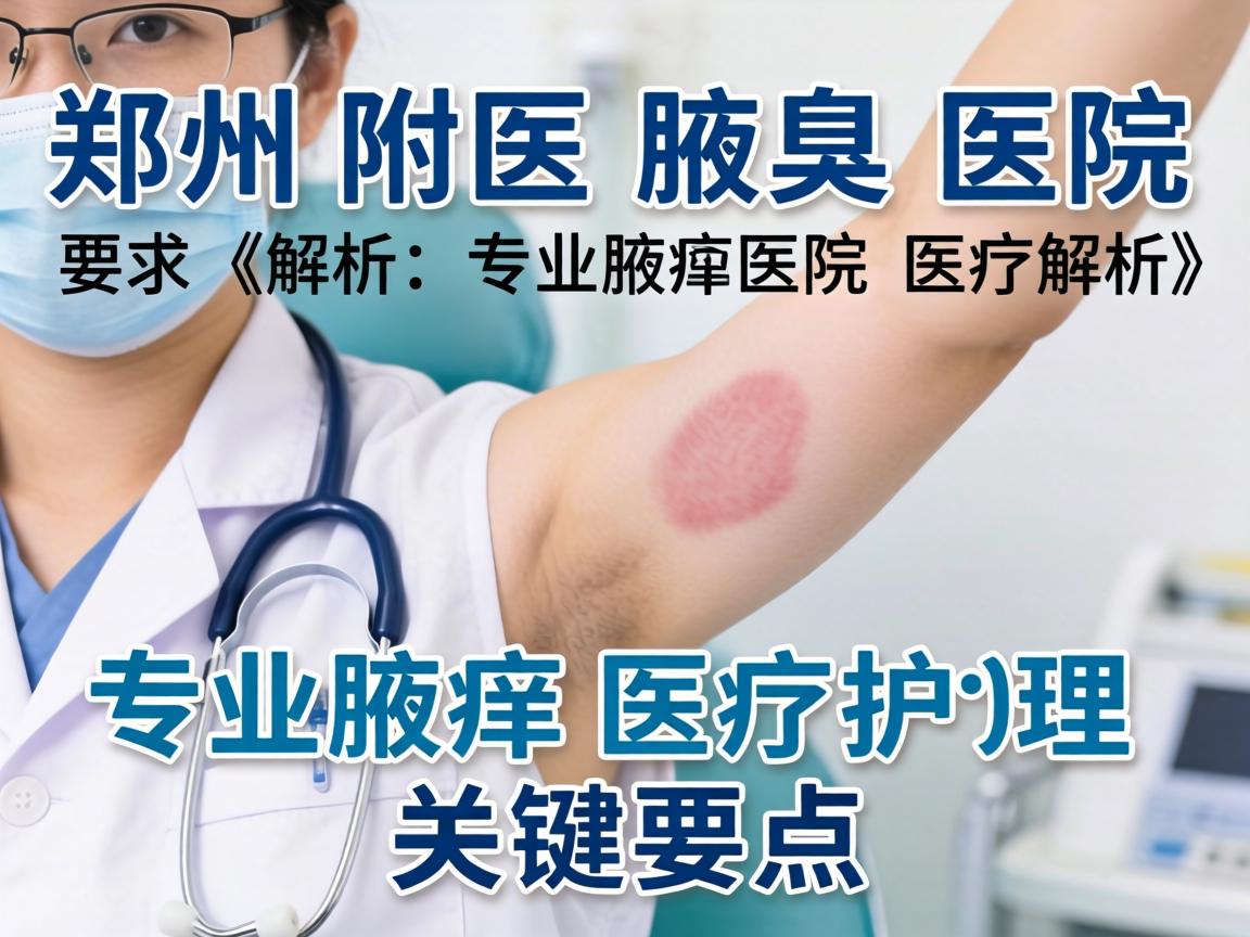 郑州附医腋臭医院解析，专业腋臭医疗护理的关键要点