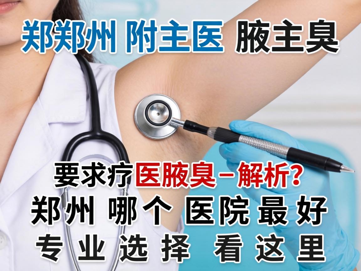 郑州附医腋臭医院解析，郑州哪个医院最好，专业选择看这里