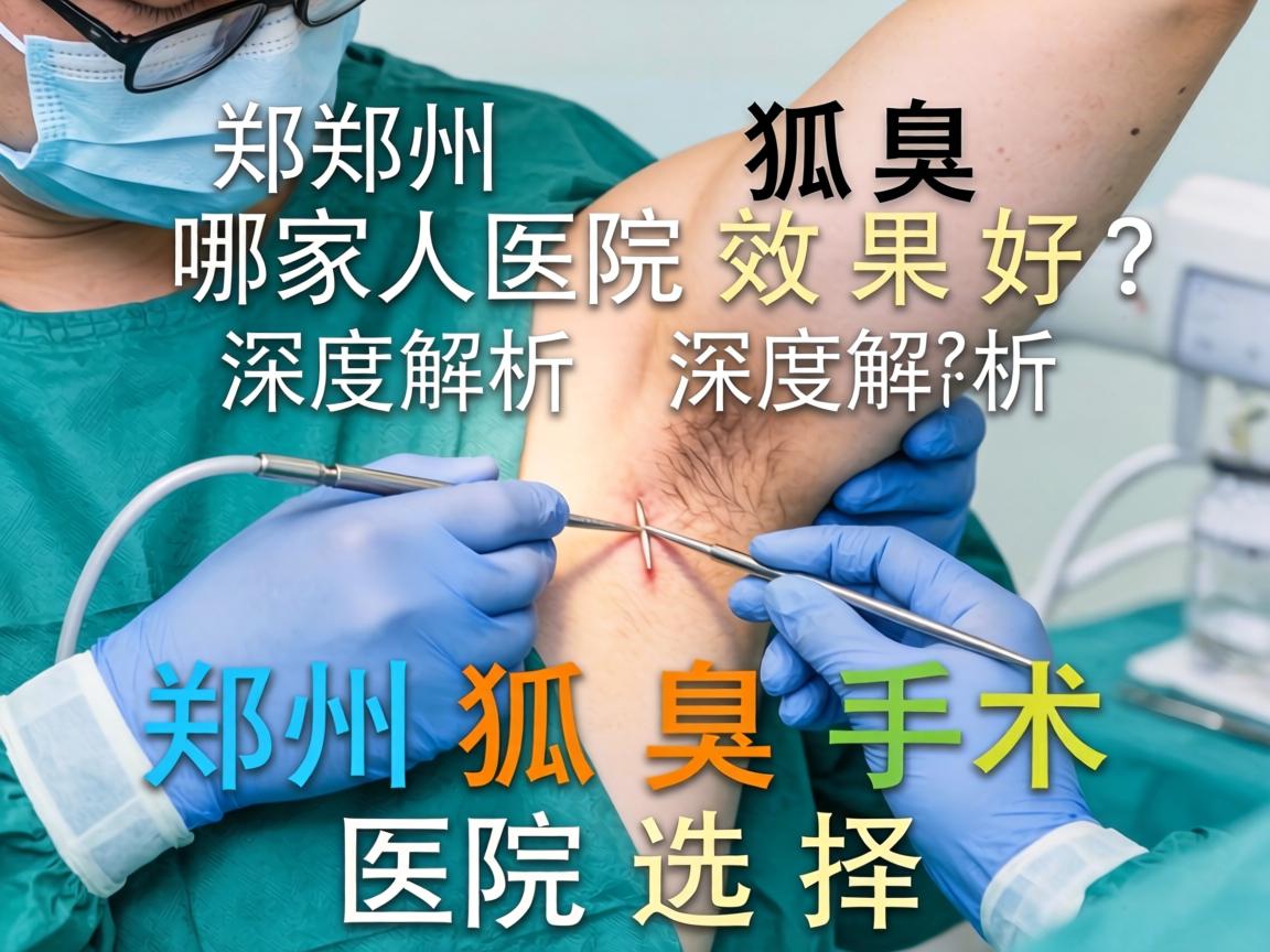 郑州狐臭手术哪家医院效果好？深度解析郑州狐臭手术医院选择