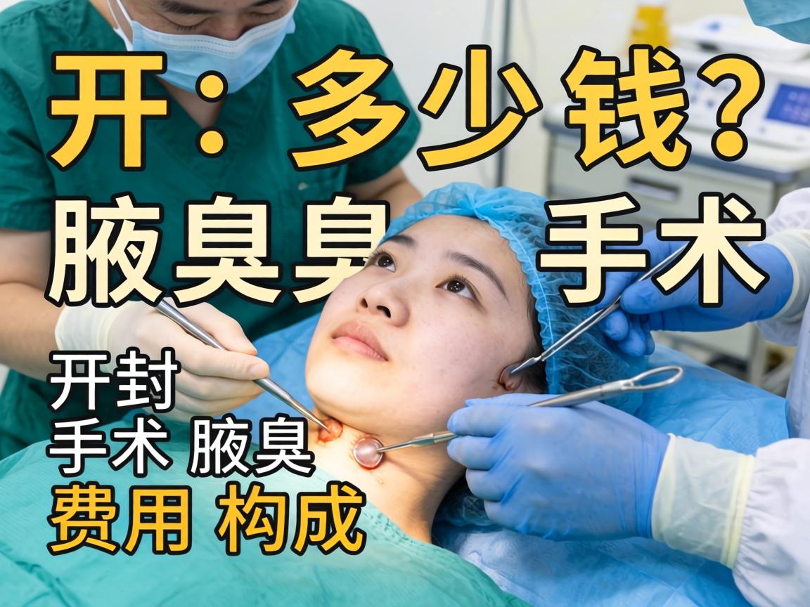 开封腋臭手术多少钱？详解开封腋臭手术费用构成