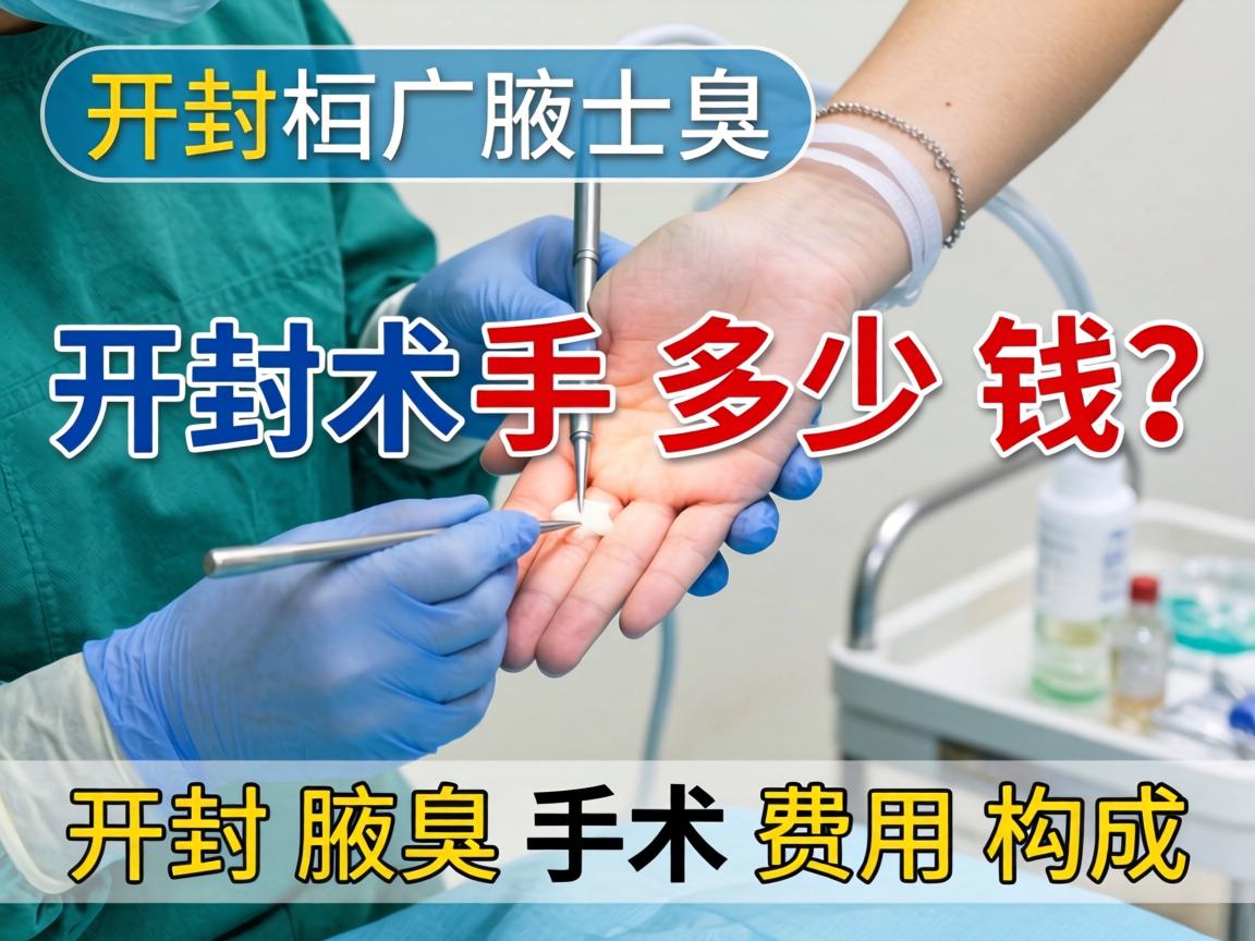 开封腋臭手术多少钱？详解开封腋臭手术费用构成