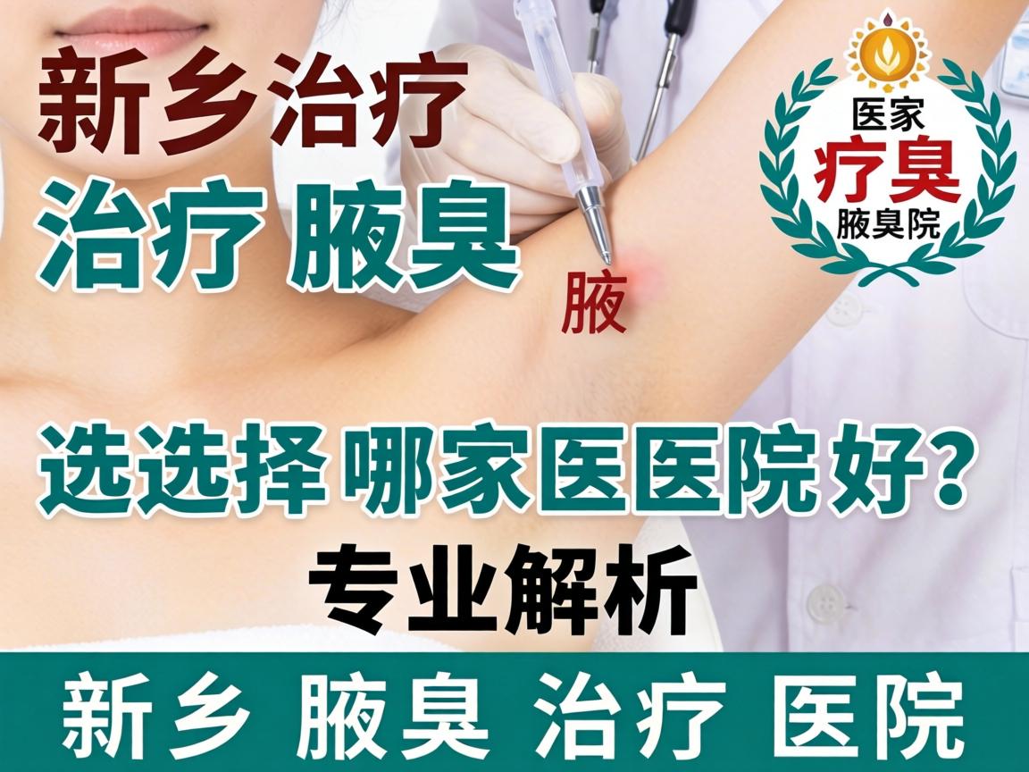 新乡治疗腋臭选择哪家医院好？专业解析新乡腋臭治疗医院