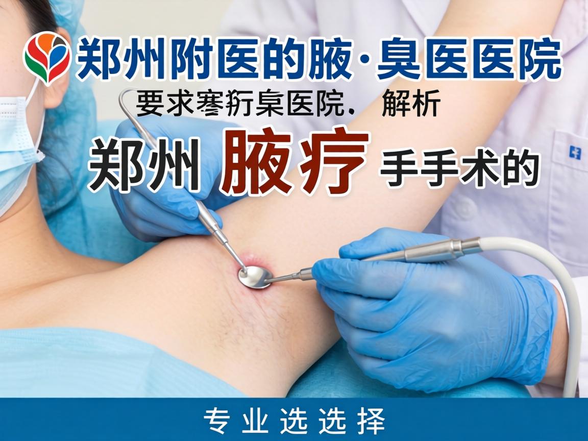 郑州附医腋臭医院解析，郑州腋臭手术的专业选择